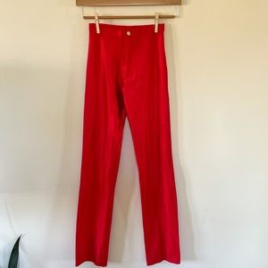 Frederick's of Hollywood red shiny pants